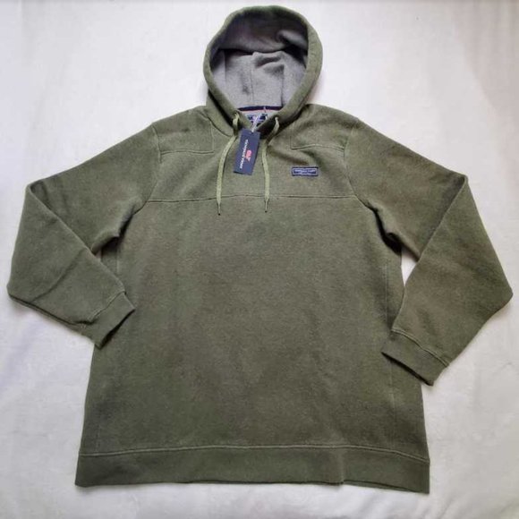Vineyard Vines Other - NEW  XL VINEYARD VINES SALTWATER FLEECE HOODIE IN SURPLUS GREEN SWEATER